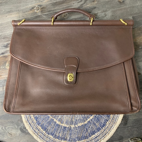 Vintage Coach Leather Briefcase - Picture 1 of 8